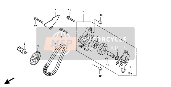 Honda SH300R 2008 ÖLPUMPE für ein 2008 Honda SH300R